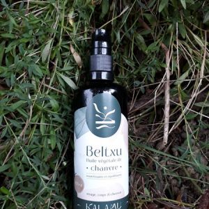 Huile Beltxu  à base d’huile végétale de chanvre bio